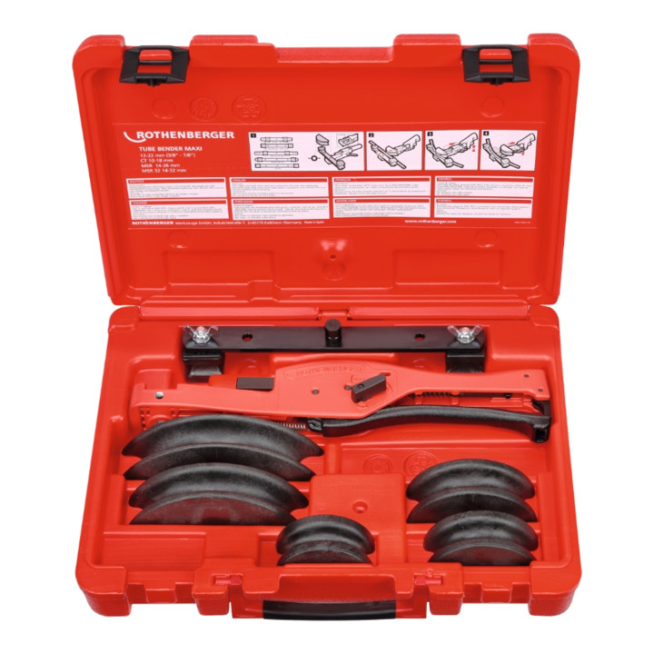 Dispositif de cintrage Rothenberger TUBE BENDER MAXI-Set, 12-14-16-18-22mm