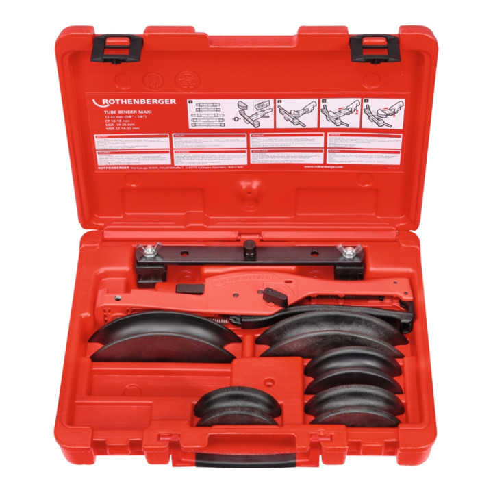 Dispositif de cintrage Rothenberger TUBE BENDER MAXI Set, MSR, 14-16-18-20-26 mm
