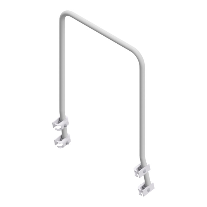 Dispositif de maintien frontal pour marchepied pour machines, pour nombre de marches 2-5 Hymer