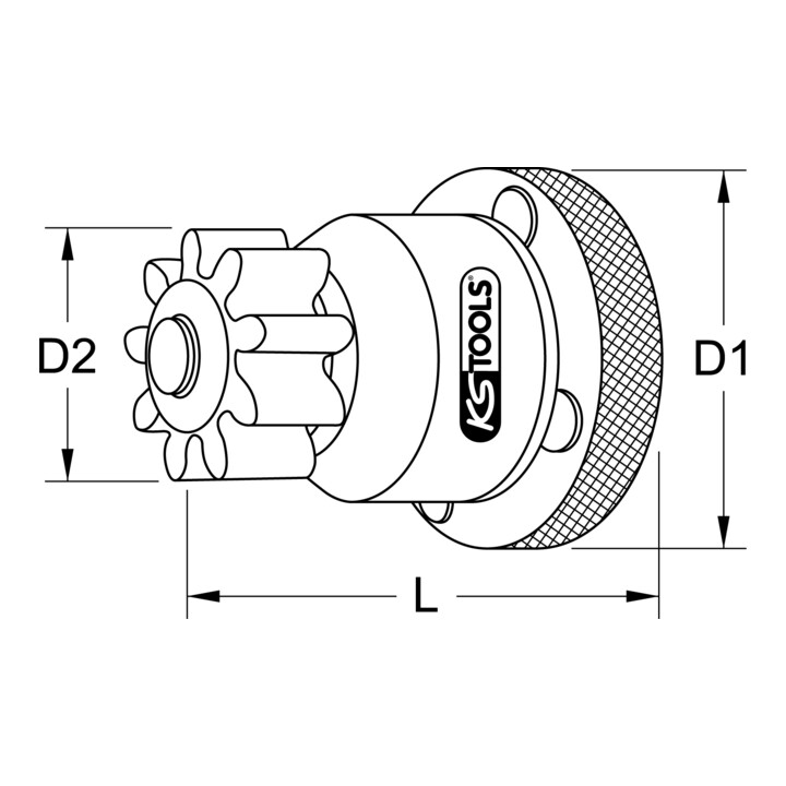Dispositif de ventilation de moteur 1/2" pour MAN KS Tools