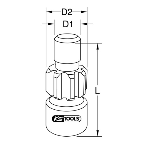 Dispositif de ventilation de moteur 1/2" pour Scania KS Tools