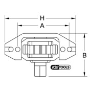 Dispositif de ventilation de moteur pour Iveco KS Tools-4