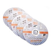 Disque à couper pour acier inoxydable Ø 115 x 1,0 x 22,2 mm5 pièces BGS
