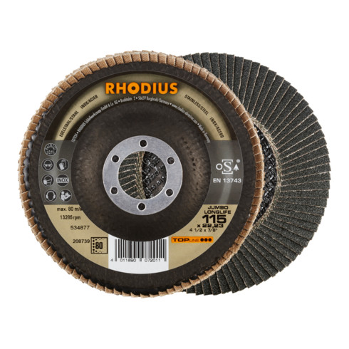 RHODIUS TOPline JUMBO LONGLIFE EXTENDED disque à rabat