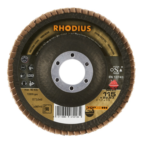 RHODIUS TOPline JUMBO SPEED EXTENDED disque à lamelles coudé