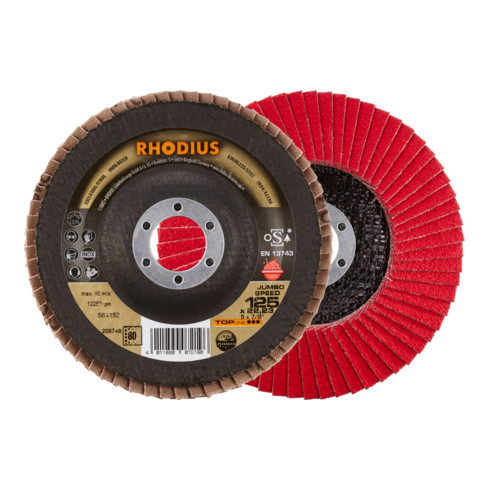 RHODIUS TOPline JUMBO SPEED PACK disque à lamelles 125 x 22,23 mm