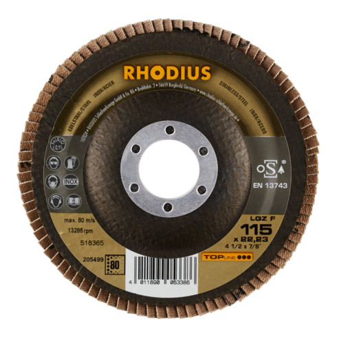 RHODIUS TOPline LGZ F disque à lamelles