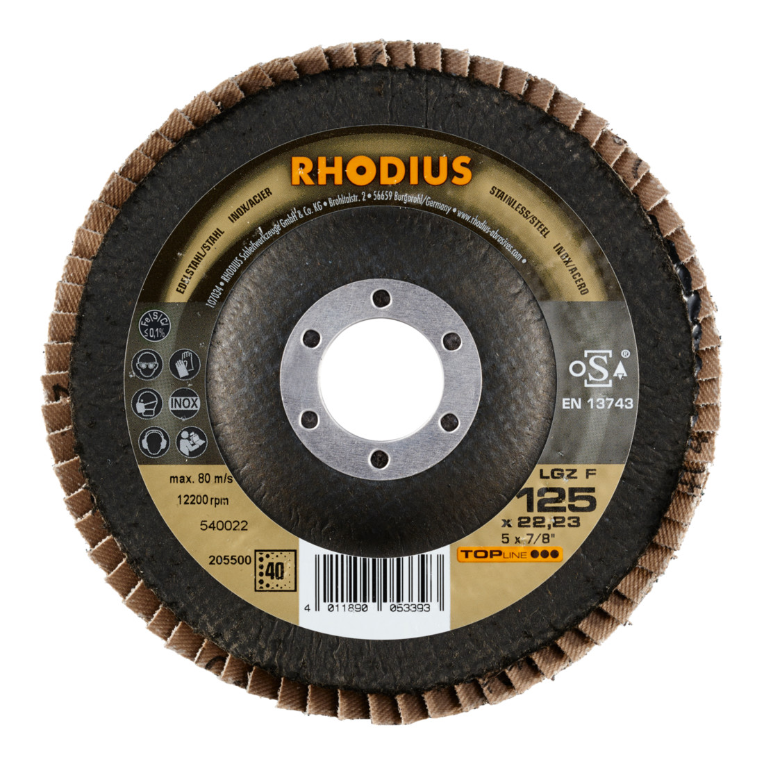 RHODIUS TOPline LGZ F disque à lamelles
