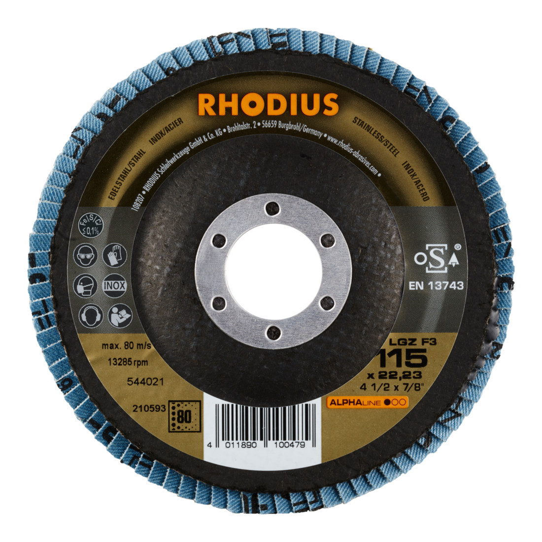 Disque à lamelles RHODIUS ALPHAline LGZ F3