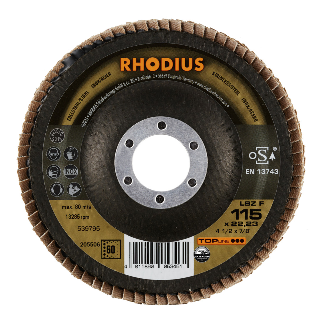 RHODIUS TOPline LSZ F disque à lamelles