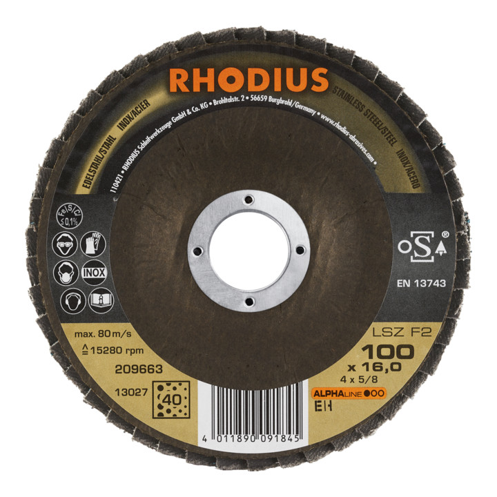 Disque à lamelles RHODIUS ALPHAline LSZ F2