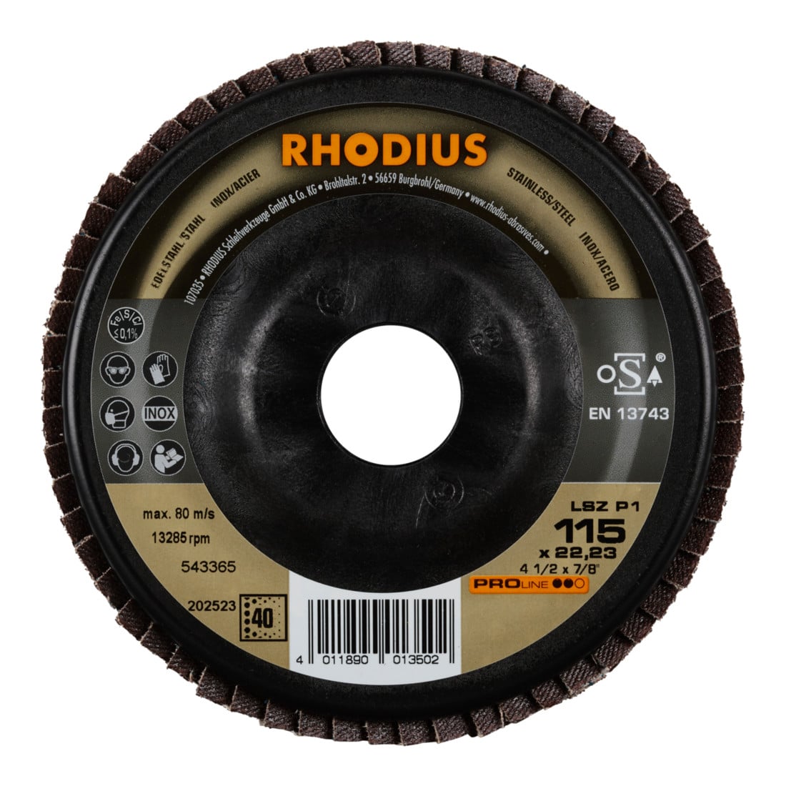 RHODIUS PROline LSZ P1 disque à lamelles