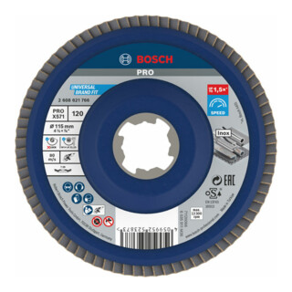 Bosch X-LOCK disque à rabat X571 Best for Metal 115 mm