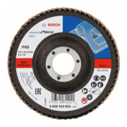 Disque à lamelles Bosch X431 standard pour le métal, coudé