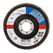 Disque à rabat Bosch X431 Standard pour le métal, support en tissu de verre