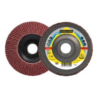 Disque à lamelles céramique Klingspor SMT 974 125 x 22,23 mm grain 40 bombé