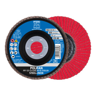 Rondelle crantée PFERD POLIFAN PFF CO-COOL SG STEELOX