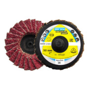Disque à lamelles Klingspor MST 924 grain 36 75 mm bombé Quick Roll Connect