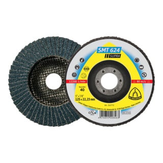 Disque à lamelles Klingspor SMT 624 150 x 22,23 mm grain 80 convexe