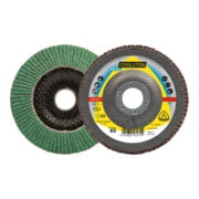 Disque à lamelles multiliant céramique Klingspor SMT 976, 115 x 22,23 mm grain 40 bombé
