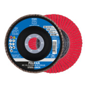 Disque à lamelles CO-COOL SG STEELOX D. 125 mm granul. 40 conique INOX grain cér 40-1