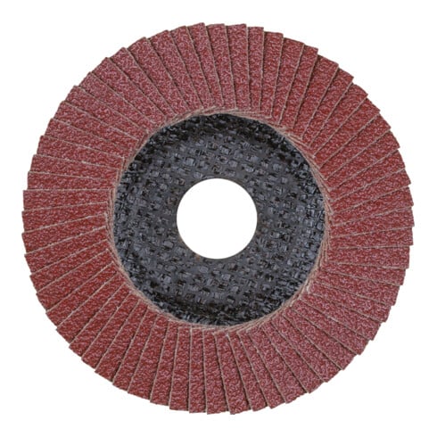 Disque à lamelles POLIFAN® A SG STEELOX D. 115 mm granul. A-40 conique acier/boi