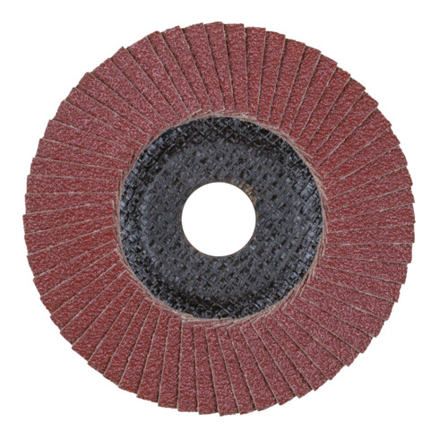 Disque à lamelles POLIFAN® A SG STEELOX D. 125 mm granul. A-40 conique acier/boi