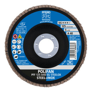  Disque &agrave; lamelles A 40SG droit 125mm G40 Pferd 1 PCS