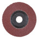 Disque à lamelles POLIFAN® A SG STEELOX D. 125 mm granul. A-60 conique acier/boi