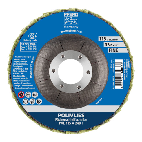 PFERD POLIVLIES disque à lamelles PVL 115