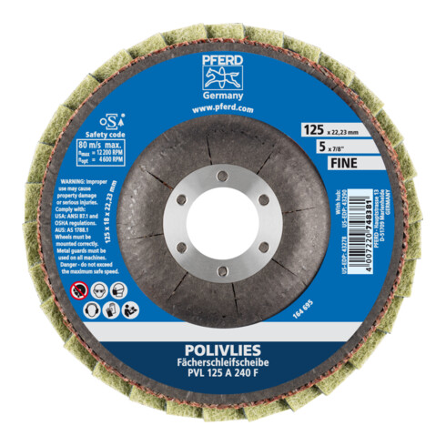 PFERD POLIVLIES disque à lamelles PVL 125