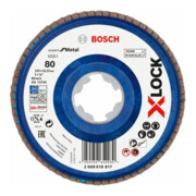 Disque à lamelles X-LOCK X551 Bosch, Expert for Metal, K : 80, 125 mm