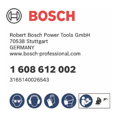 Disque à polir en feutre Bosch avec filetage M 14 180 mm