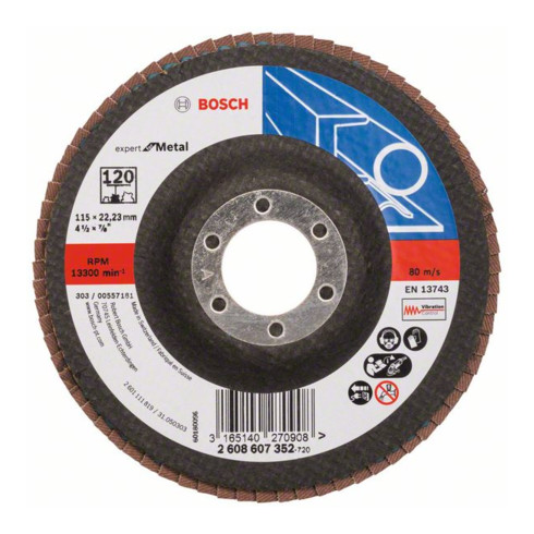 Bosch disque à rabat X551 Expert pour Métal, droit, tissu de verre