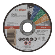 Meules de tronçonnage Bosch Multi Construction Rapido, droite