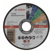 Meules de tronçonnage Bosch Multi Construction Rapido, droite