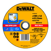 Disque à tronçonner haute performance DEWALT acier inoxydable, plat-1