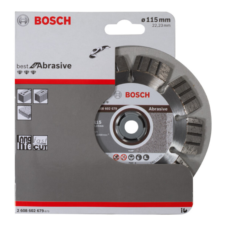 Disque à tronçonner diamanté Best for Abrasive 115 x 22,23 x 2,2 x 12 mm