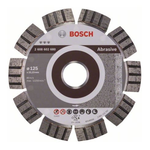 Disque à tronçonner diamanté Best for Abrasive 125 x 22,23 x 2,2 x 12 mm