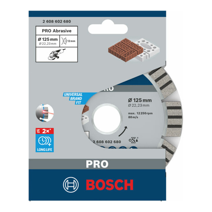 Disque à tronçonner diamanté Best for Abrasive 125 x 22,23 x 2,2 x 12 mm