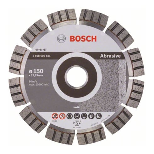 Disque à tronçonner diamanté Best for Abrasive 150 x 22,23 x 2,4 x 12 mm