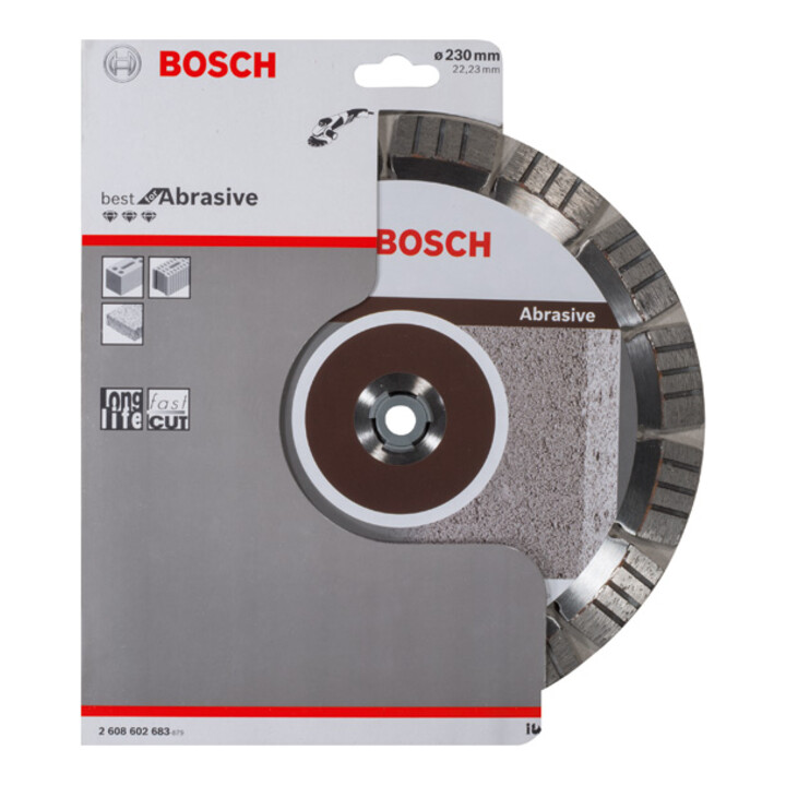 Disque à tronçonner diamanté Best for Abrasive 230 x 22,23 x 2,4 x 15 mm