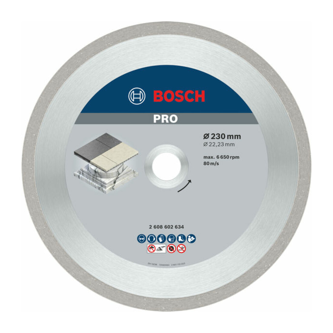 Disque à tronçonner diamanté Best for Ceramic 230 x 22,23 x 2,4 x 10 mm