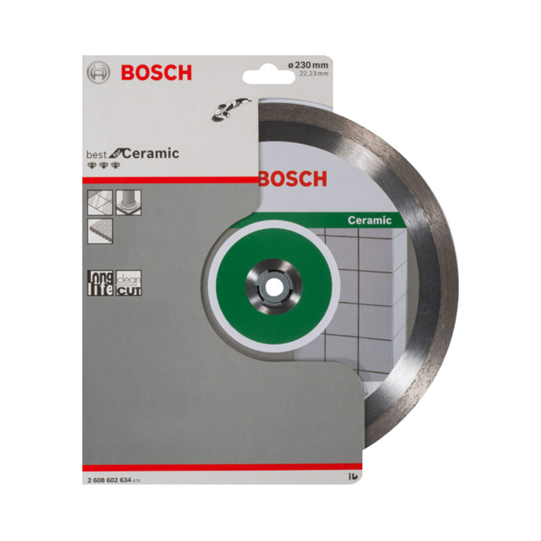 Disque à tronçonner diamanté Best for Ceramic 230 x 22,23 x 2,4 x 10 mm