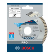 Le disque diamanté Bosch, le meilleur pour la céramique extra-propre Turbo-5