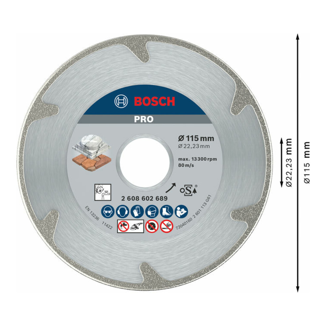 Disque à tronçonner diamanté Best for Marble 115 x 22,23 x 2,2 x 3 mm