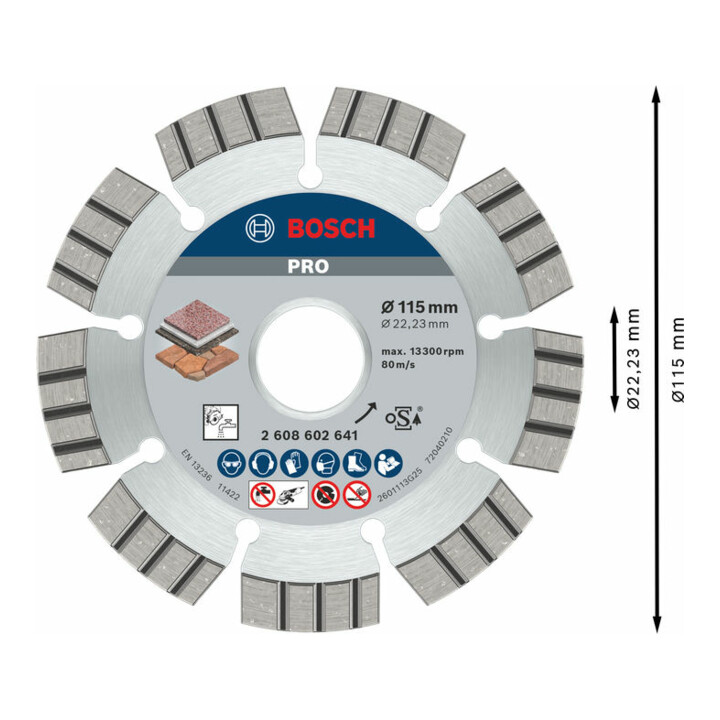 Disque à tronçonner diamanté Best for Stone 115 x 22,23 x 2,2 x 12 mm
