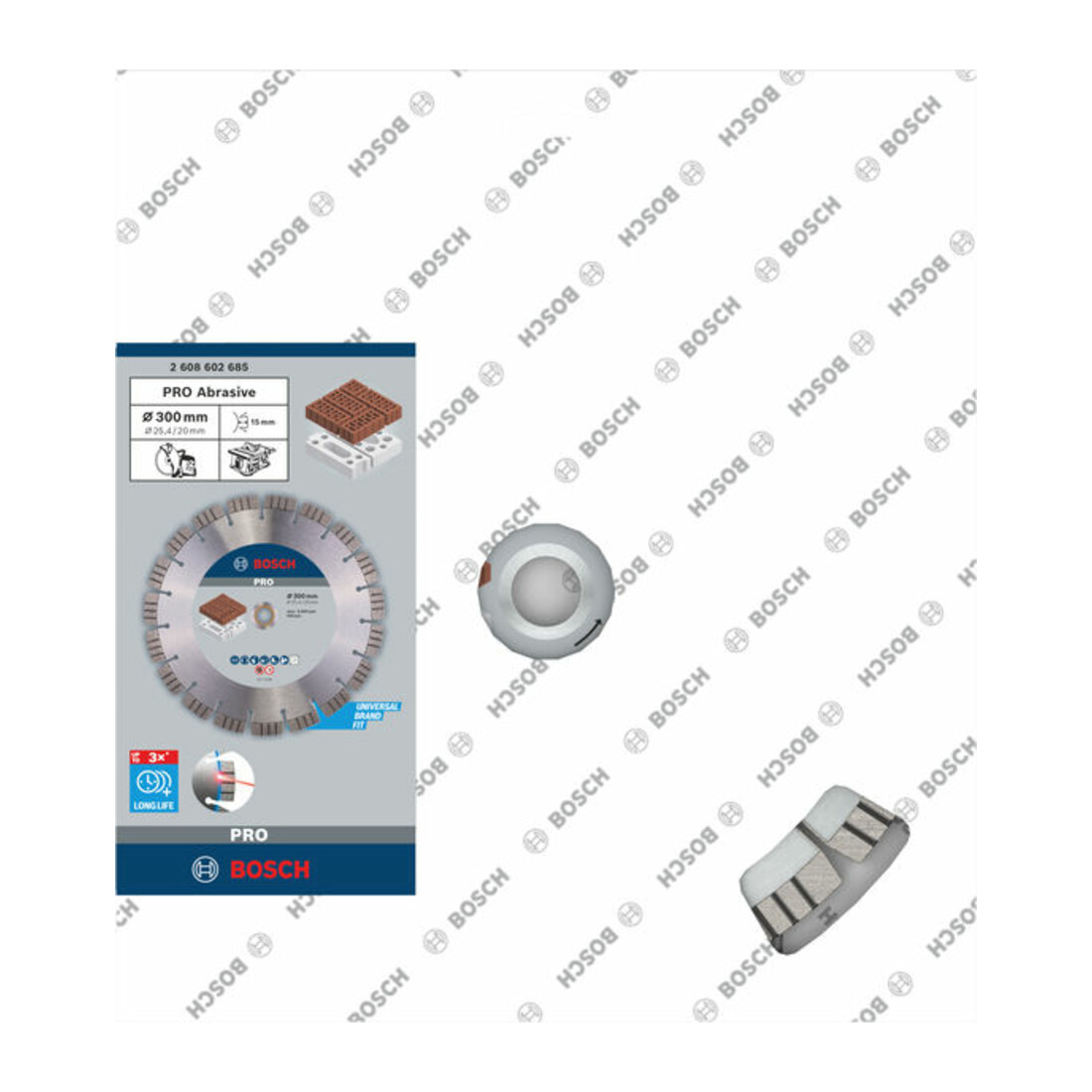 Disque à tronçonner diamanté Bosch Meilleur pour abrasif 300 x 20,00/25,40 x 2,8 x 15 mm