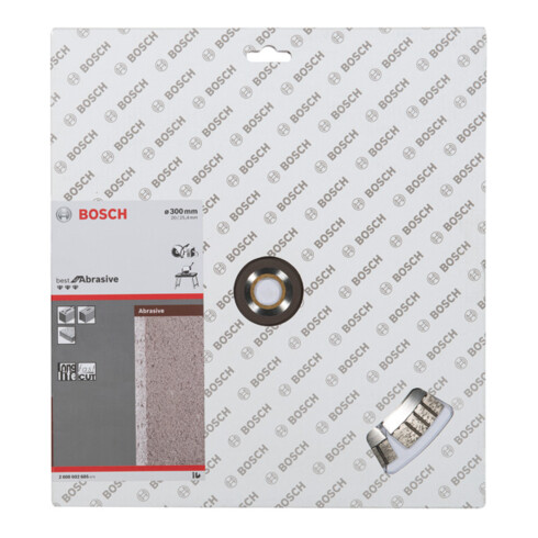 Disque à tronçonner diamanté Bosch Meilleur pour abrasif 300 x 20,00/25,40 x 2,8 x 15 mm