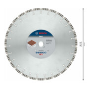 Disque à tronçonner diamanté Bosch Meilleur pour abrasif 400 x 20,00/25,40 x 3,2 x 12 mm-5